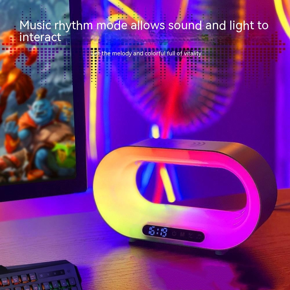 RGB Atmosphere Desk Lamp Smart Multifunctional Wireless Charger Alarm Clock