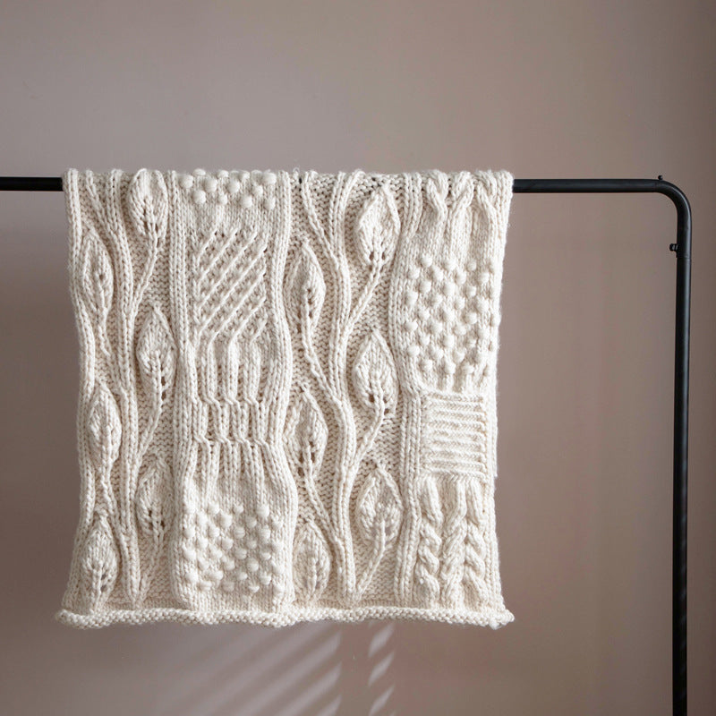 Hand-woven Thick Wool Blankets Sofa