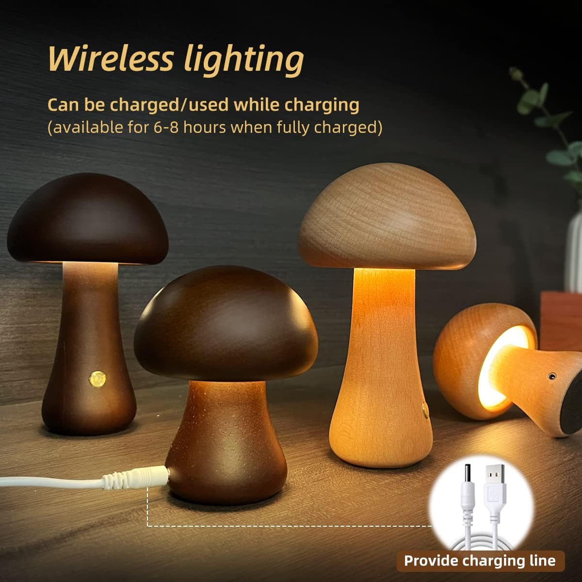 Cute Wooden Mushroom
