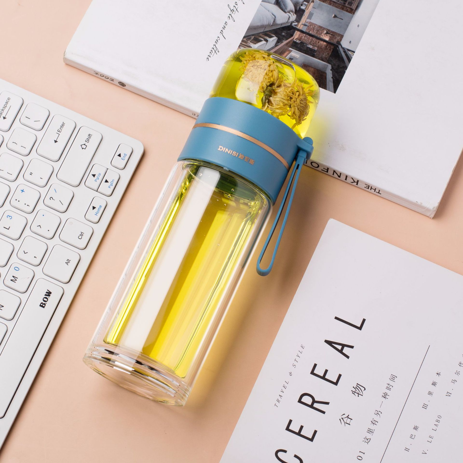 Water Bottle With Tea Infuser Filter Tea Separation