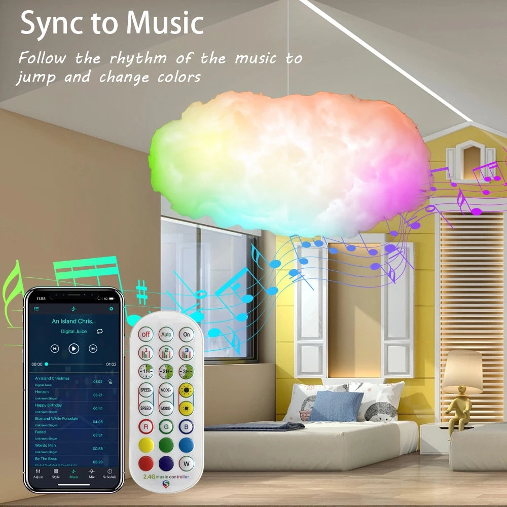 Rgb floating Cloud Light